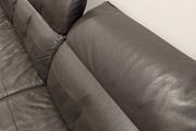 DFS Dark Brown Leather 3-Seater Chaise Sofa - Excellent Condition