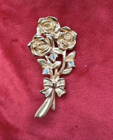 Vintage Roses Brooch