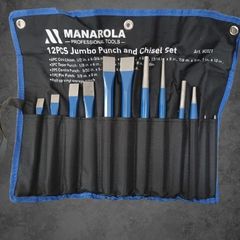 MANAROLA 12-Piece Jumbo Punch & Chisel Set