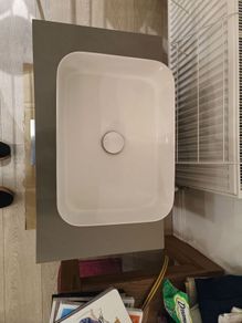 bathroom vanity unit and sink