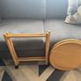 Folding solid wood coffee table Image 3