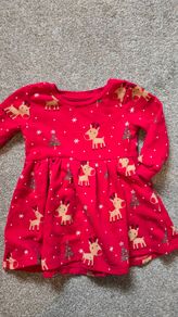Christmas baby girl dress