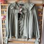 blouse Bnwt frilled collar blouse dipped back hem short feminine baloot size small (12) due to style Image 9
