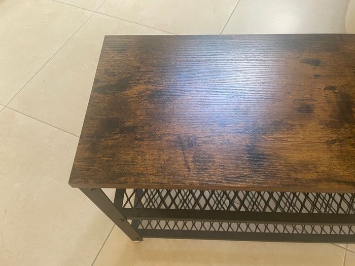 Shoe storage bench