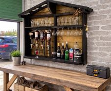 Rustic wall hang Bar