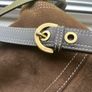 Coach Handbag Suede Brown Handbag Image 4