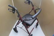 Red Mobility Rollator Walker + brakes