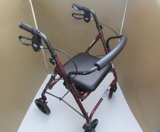Red Mobility Rollator Walker + brakes