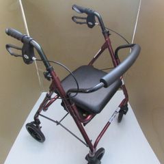 Red Mobility Rollator Walker + brakes