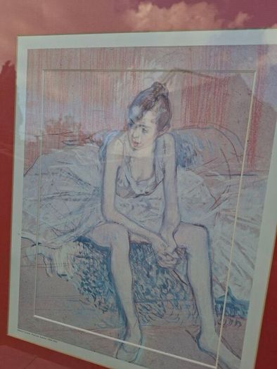 Framed Lautrec Print