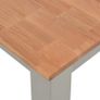 Dining Table 180x90x74 cm Solid Oak Wood Image 4