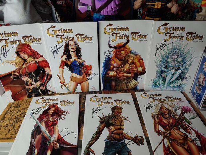 Grimm Fairy Tales ! Vol 1-7 ! SIGNED by Joe Tyler and Ralph Tedesco ! AUTOGRAPH ! by Zenoscope Entertainment !