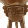 Chinese bronze ritual tripod jue wine vessel Image 5