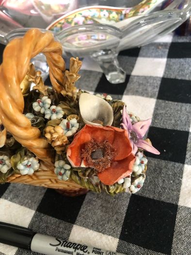 Vintage flower basket