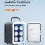 NEW SALE | Mini Fridge 4 Litre, 6 Can Portable AC+DC Power Cooler & Warmer, for Bedrooms, Cars, Offices; Skincare, Makeup, Cosmetics, Food Image 5