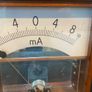 Vintage Mid Century Large School Demonstration Milliammeter  VU Meter Look Image 3