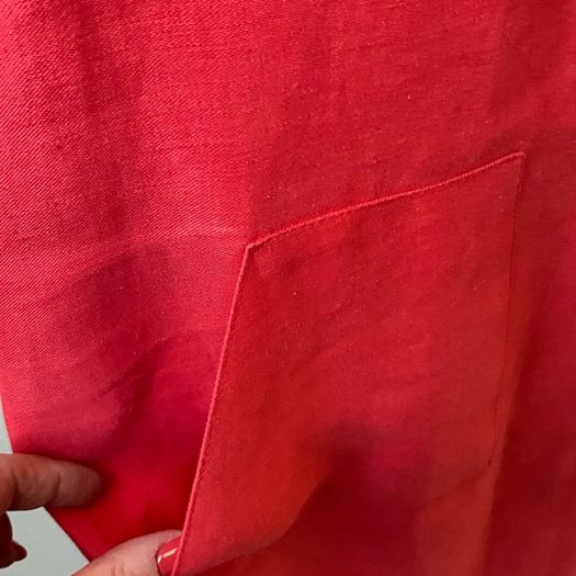 Gerard Darel Pink 100% Linen Sleeveless Shift Dress Size EU 40 UK 12