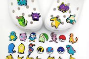 10x Pokemon Pikachu Shoes Charms for Clogs Sandals Decoration PVC Cartoon Shoe Accessories Charms for Friends Gifts