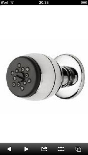 Aqualisa fixed shower head and 4 body jets
