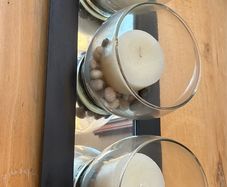 Mirrored Candle Tray & Bowls