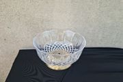 Crystal engraved fruit bowl