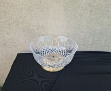 Crystal engraved fruit bowl
