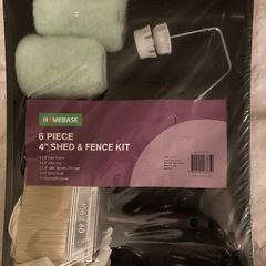 6 Piece 4 inch Shed & Fence Paint Kit