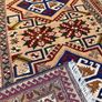 Vintage Turkish Hand Knotted Kars Kazak Rug Image 3