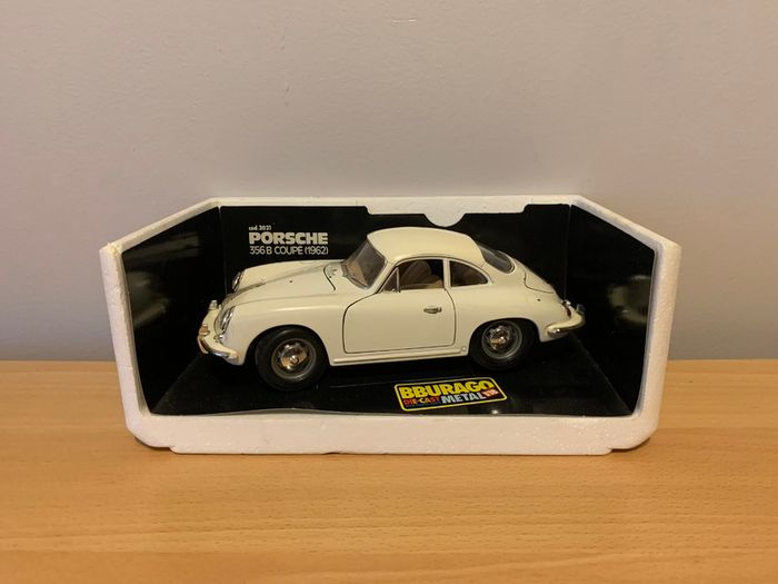 1/18 Burago Model Car Porsche 356 B Coupe 1962