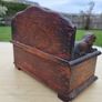 Wooden miniature vintage bench with music box Image 5