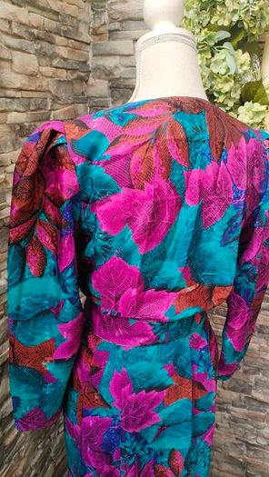 Vintage 80s Shelby Wrap dress XS