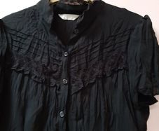 Lovely black vintage blouse late 70's