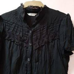 Lovely black vintage blouse late 70's