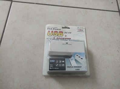 Brand New USB Charger Supply Triple Socket
