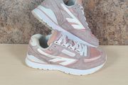 womens HI TECH silver shadow trainers Size UK 4 EU 37 runners pink suede