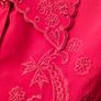 Vintage red blouse with embroidered detail uk 16 Image 4