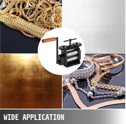 BRAND NEW 5 Inch Rolling Mill Wire Flat Pattern Press Sheet Metal Jewelry Making 4:1 Press Tabletting Tool for Repair Design