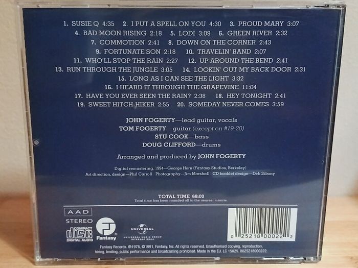 Creedence Clearwater Revival Chronicle The 20 greatest Hits CD Album