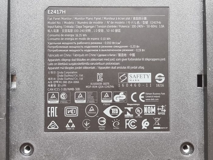Dell monitor 24" IPS Led