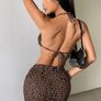 Animal print Halter Top And Skirt Set, size 10 Image 3