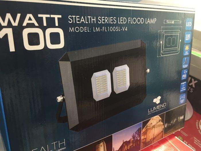 100W LED Flood Light Stealth