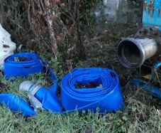 Flood pump and hose