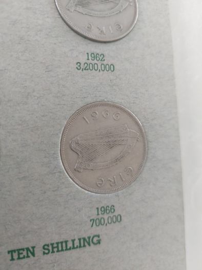 irish coin folder included mule halfcrown