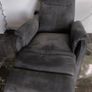 Recliner Armchair ABILDSKOV electric grey faux leather Image 2