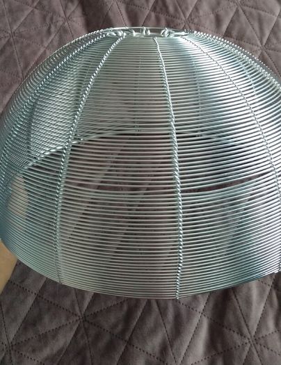 3 x Aluminum Lampshades As New