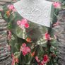 Maxi green floral dress size 20 Postage included Image 2