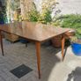 Fabulous Original Mid-Century Modern Extendable Dining or Kitchen Table For Four to Six People, Very Good Condition, Chairs NOT Included Image 5