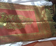 Brand New Traditional Thai Silk Brocade Elephant Table Runner