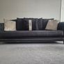 Bespoke black 4 seater couch Image 2