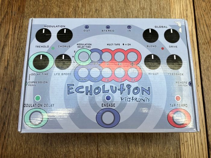 Pigtronix Phi Echolution Chrome Limited Edition #64/100 w/Remote switch